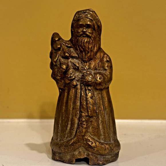 Vintage Bombay Company 2 Brass Victorian Santa Stocking Holder Christmas 1993 - Picture 13 of 15